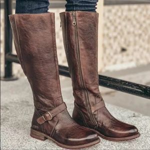 Bed Stu Glaye Taupe Rustic Boots size 7.5 New